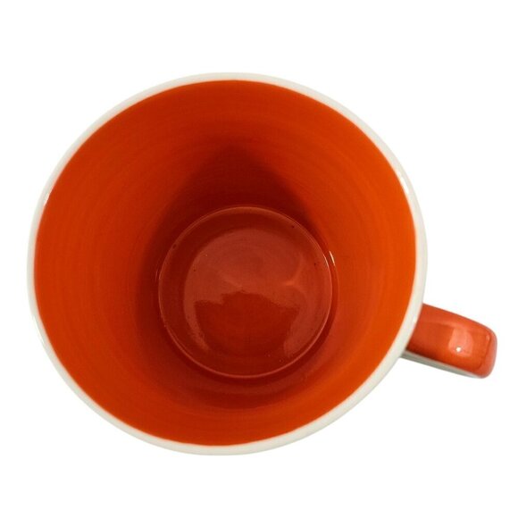 Pier 1 Imports Hand Painted Geometric Pattern 14 Oz Stoneware Mug Cup - Picture 9 of 13